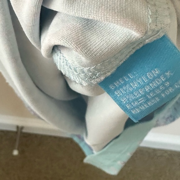 J Mclaughlin Dress three button light blue purple print Catalina Cloth size M - Picture 7 of 8